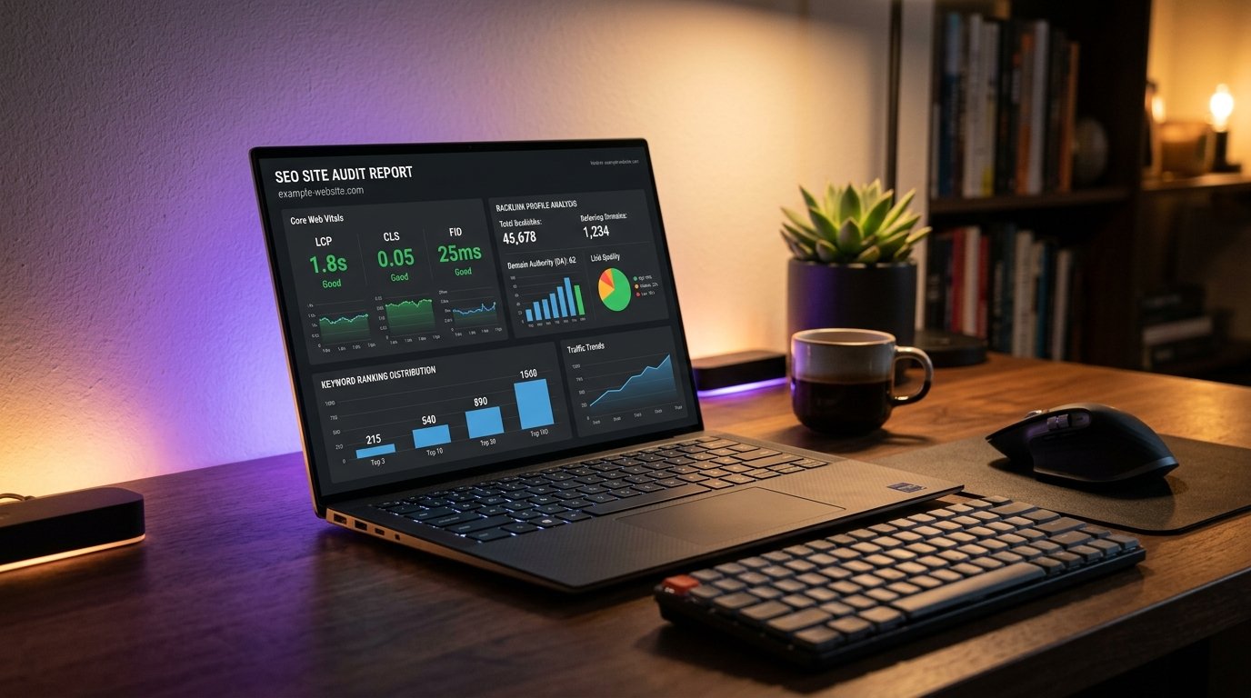 Technical SEO audit report and search health dashboard