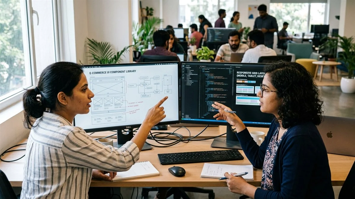 Website design cost in Bangalore - digital agency team evaluating web development pricing and strategy
