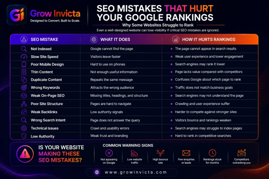 why your website isn’t ranking on Google